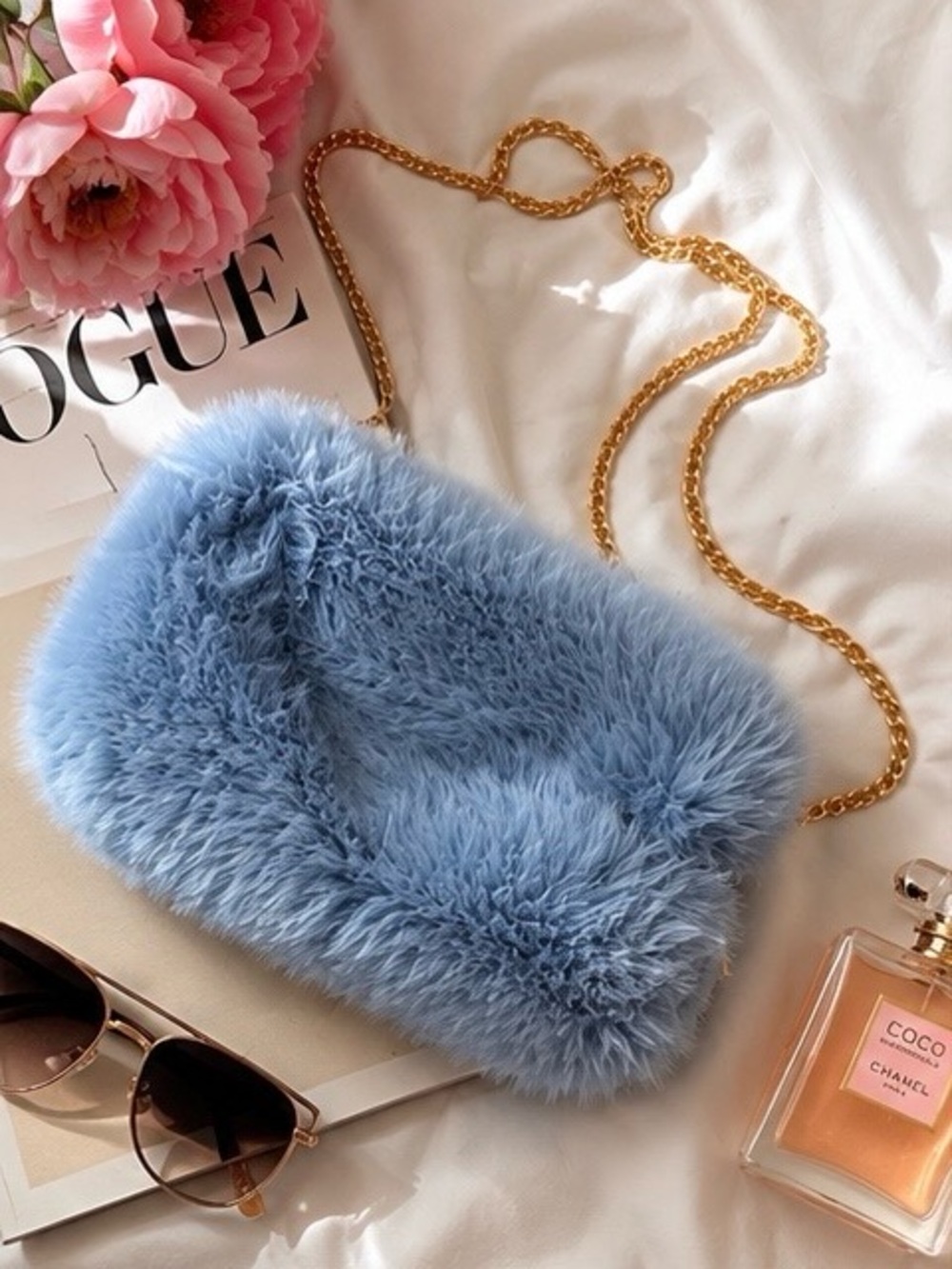 Urban Expressions Faux Fur Crossbody Bag | New With Tags